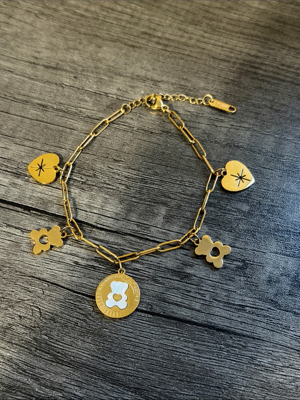 GP SS Bear Charm Bracelet